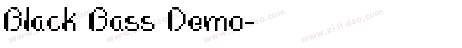 Black Bass Demo字体转换